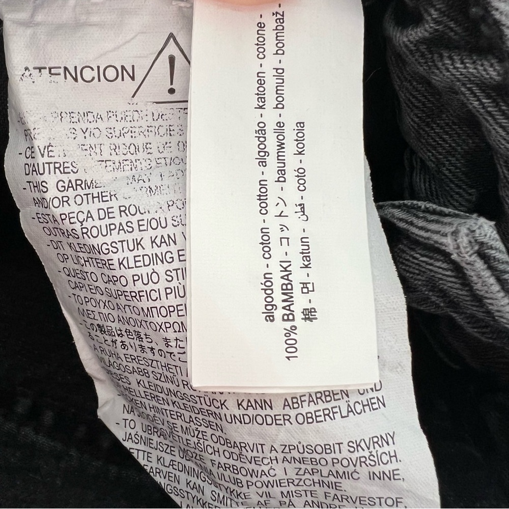 Zara Z1975 High-Waisted Straight-Leg Foil Jeans - Picture 10 of 10